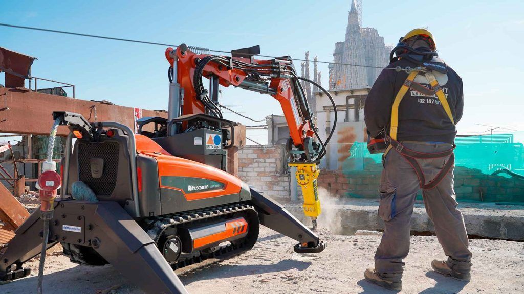 Deltapunt adquiere un robot de demolicion Husqvarna DXR 145